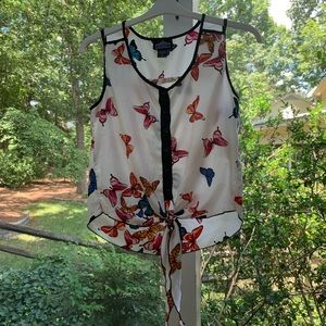 Angie tie front butterfly tank size S
